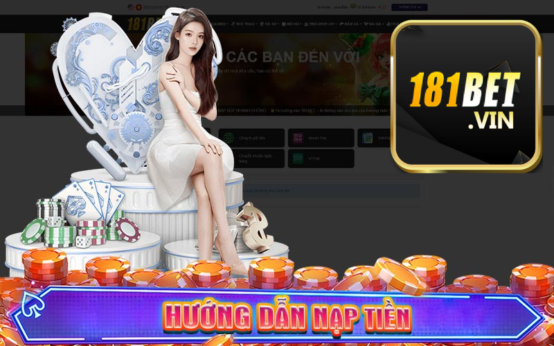 Hướng dẫn nạp tiền 181bet